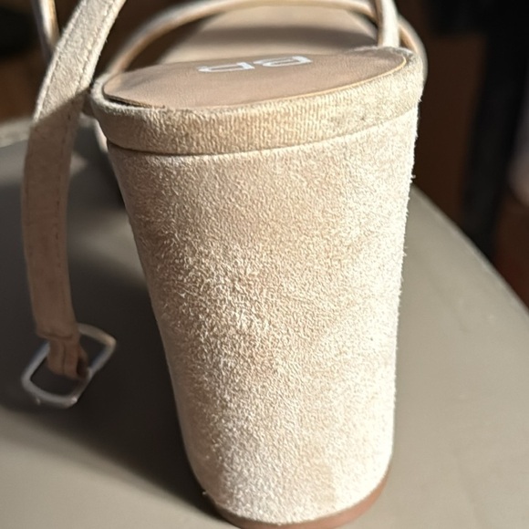 BP Lula slingback block heels strap‎ sandals suede rubber soles sz 10 - Picture 8 of 8